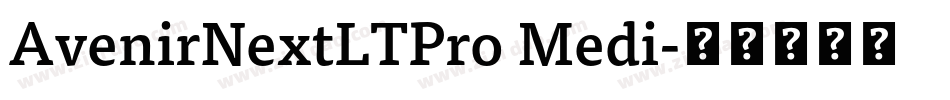 AvenirNextLTPro Medi字体转换